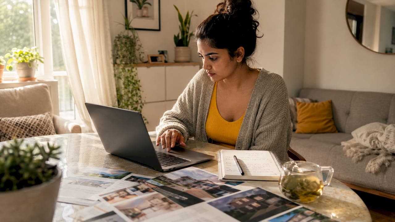 Use online tools buying your first home in the UK